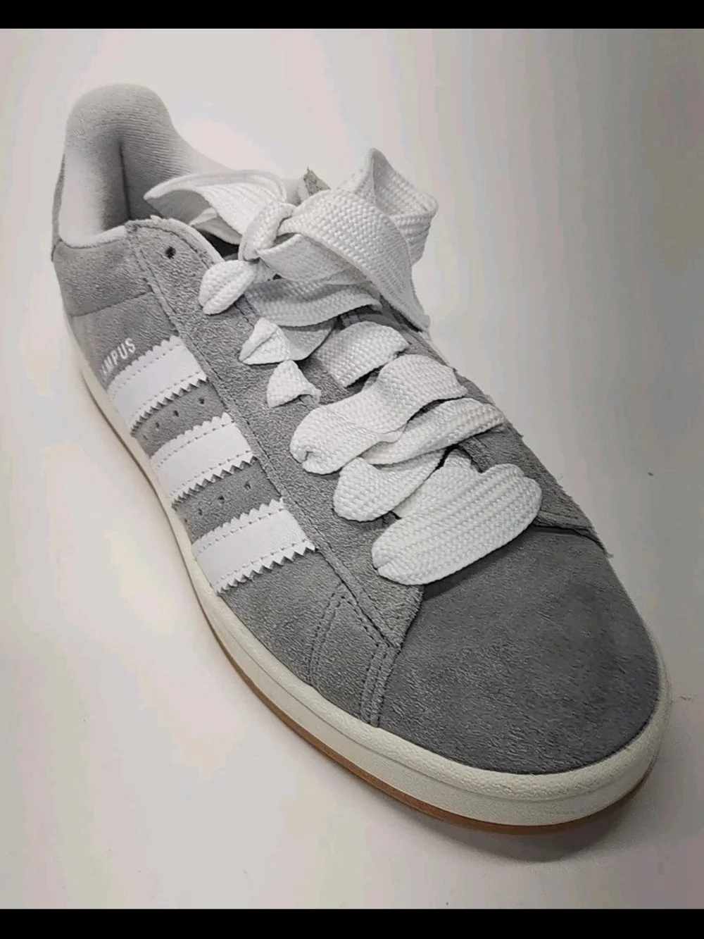 Y2K-Inspired Adidas Campus 00s Grey Suede Sneakers - Grey Three / Cloud White